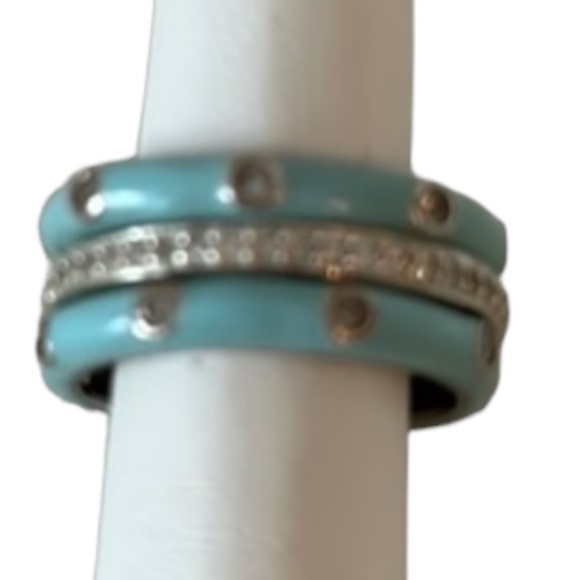 limlim Jewelry - LIMLIM 3 stackable rings [2 ceramic and 1 silver crystals]